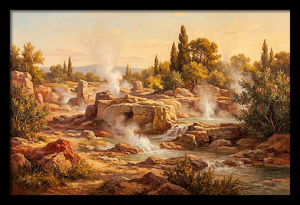 Geyser Landscape In The Mediterranean