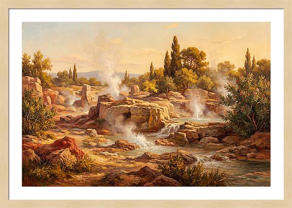 Geyser Landscape In The Mediterranean