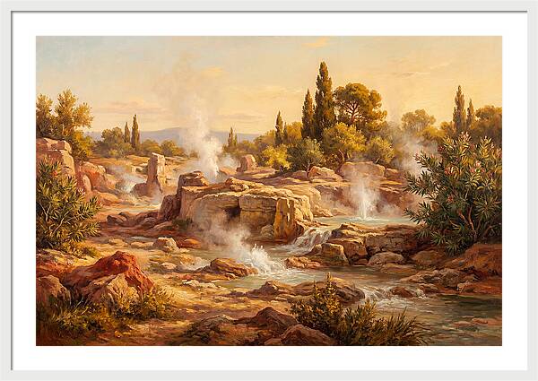 Geyser Landscape In The Mediterranean