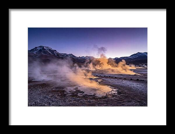 Geysers Of El Tatio At Dawn