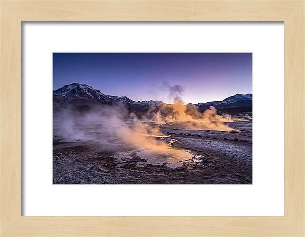 Geysers Of El Tatio At Dawn