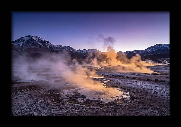 Geysers Of El Tatio At Dawn