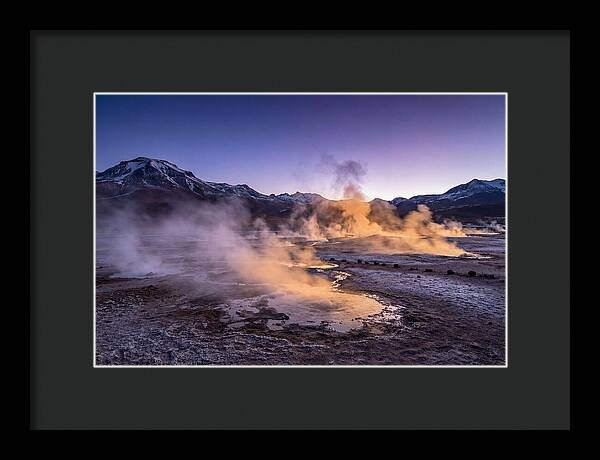 Geysers Of El Tatio At Dawn