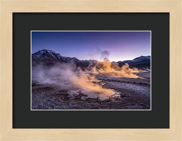 Geysers Of El Tatio At Dawn