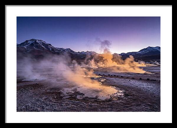 Geysers Of El Tatio At Dawn