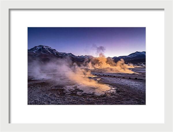 Geysers Of El Tatio At Dawn