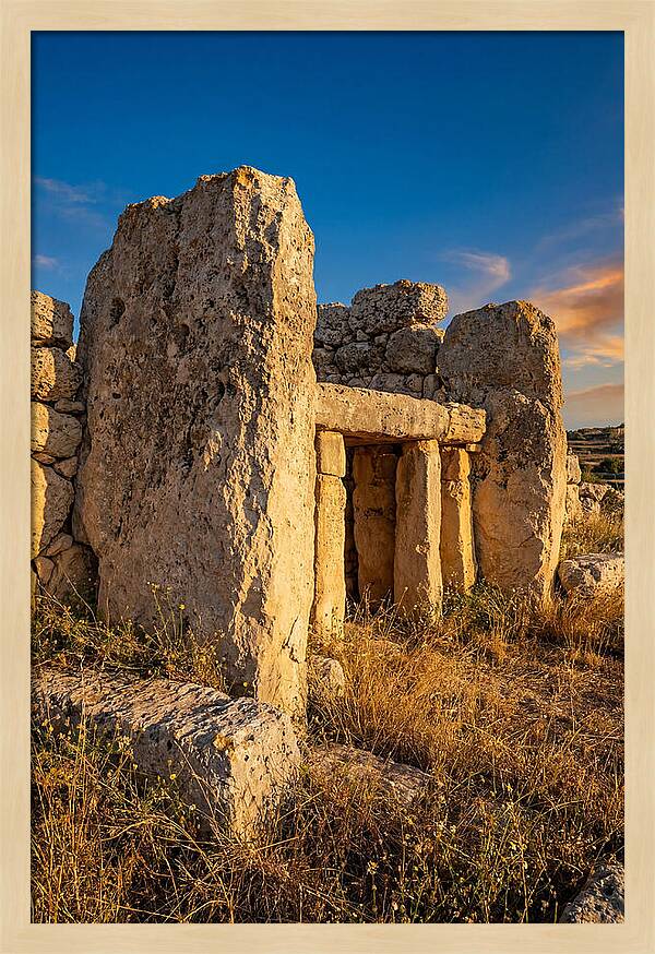 Ggantija Temples At Golden Hour