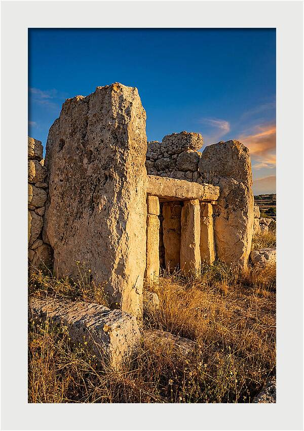 Ggantija Temples At Golden Hour
