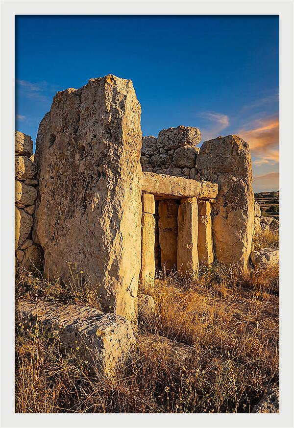 Ggantija Temples At Golden Hour