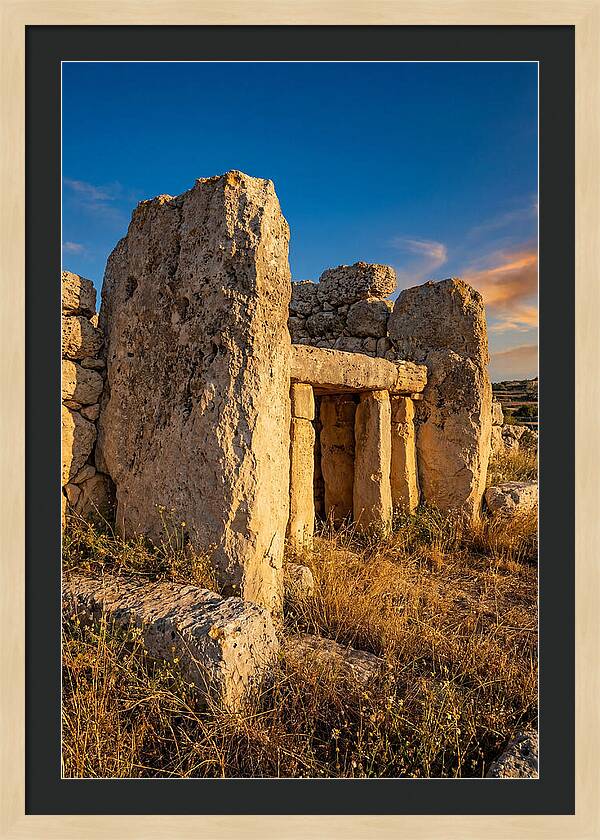 Ggantija Temples At Golden Hour