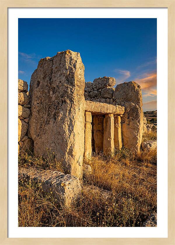 Ggantija Temples At Golden Hour