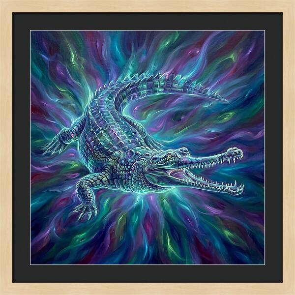 Gharial In Motion