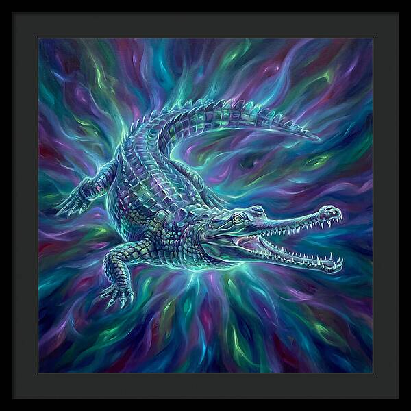 Gharial In Motion
