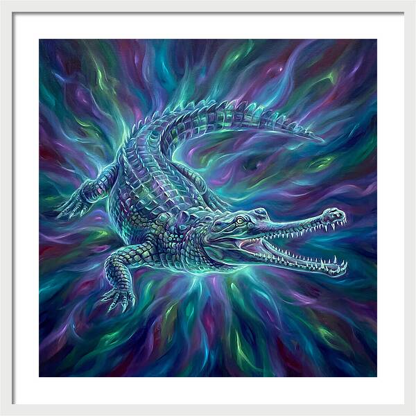 Gharial In Motion