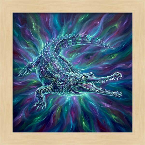 Gharial In Motion
