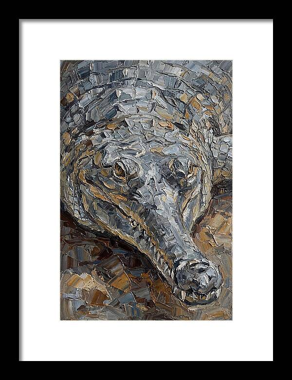 Gharial In Textured Detail