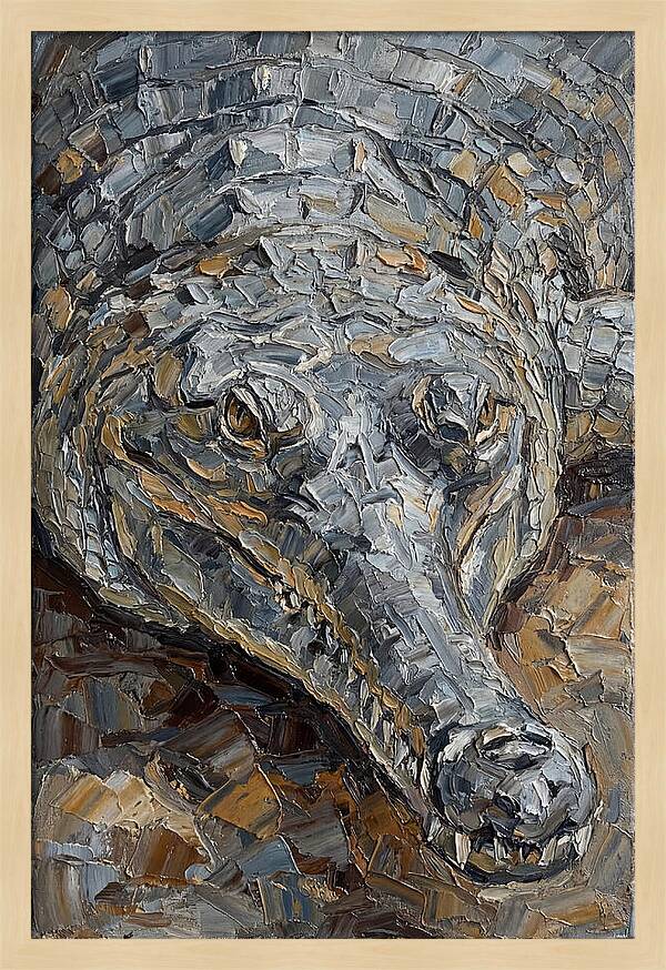 Gharial In Textured Detail