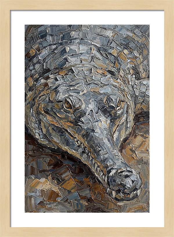 Gharial In Textured Detail