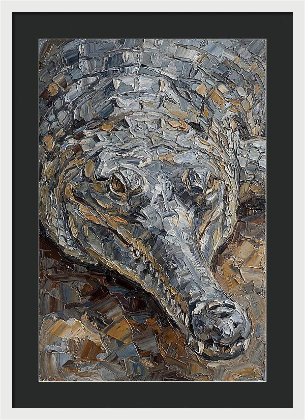 Gharial In Textured Detail