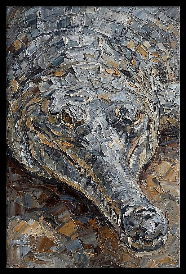 Gharial In Textured Detail