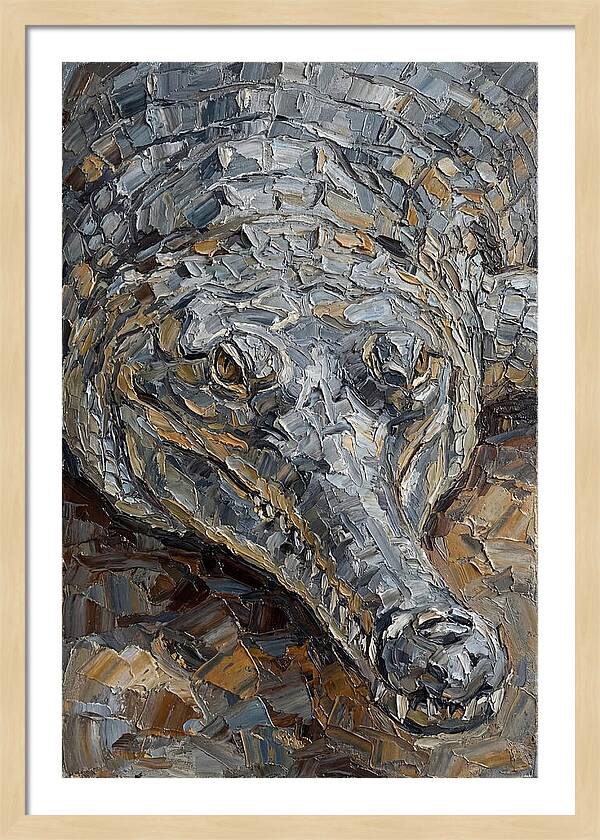 Gharial In Textured Detail