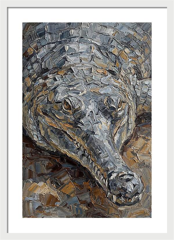 Gharial In Textured Detail