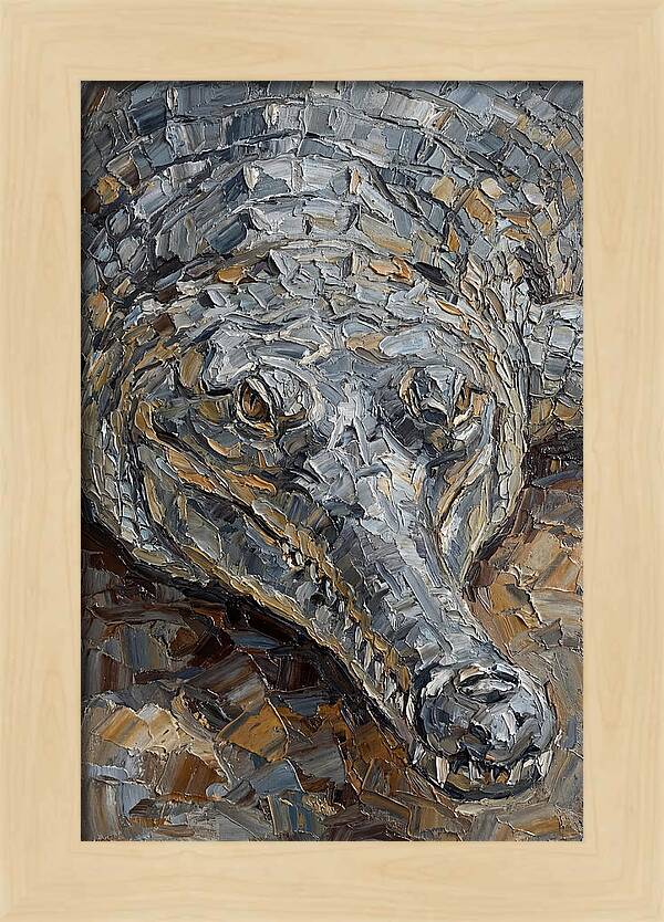 Gharial In Textured Detail