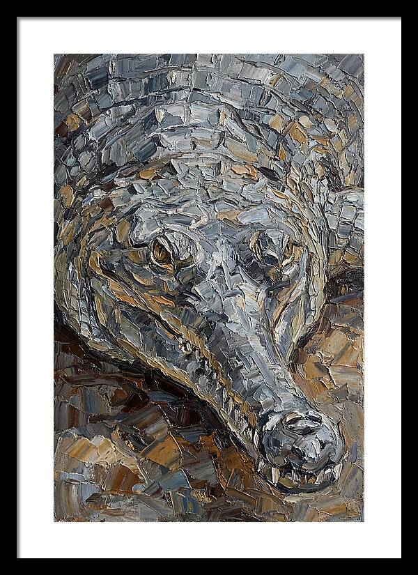 Gharial In Textured Detail