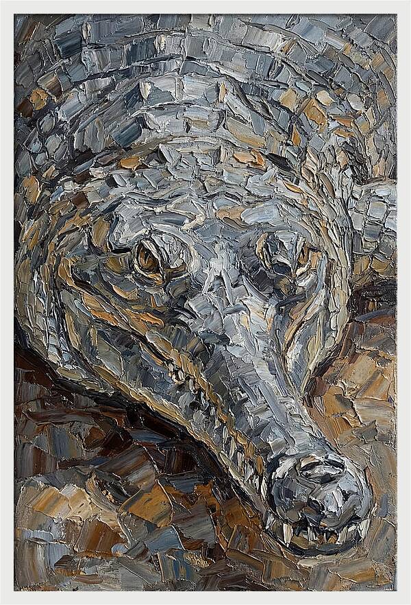 Gharial In Textured Detail