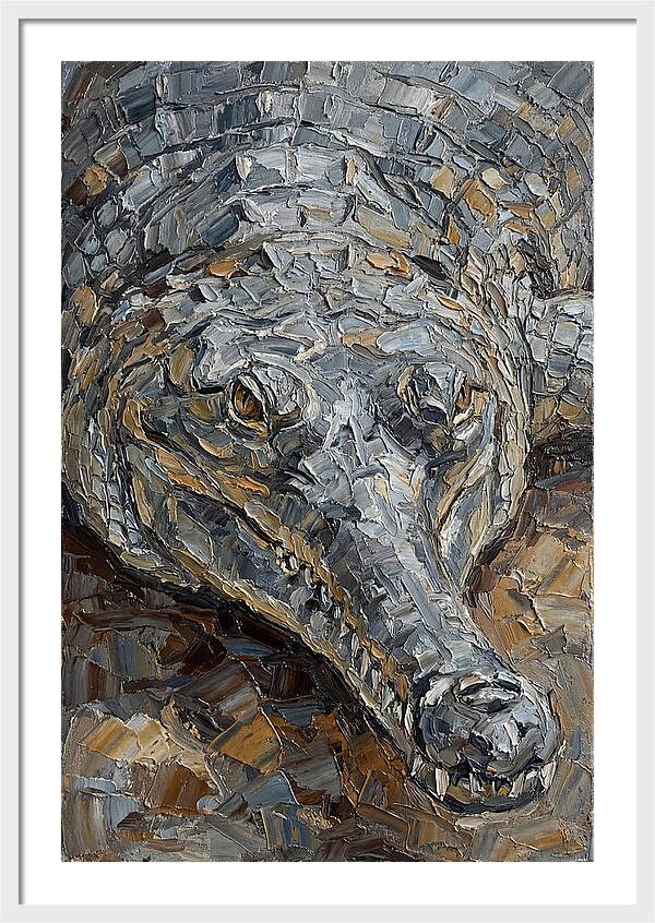 Gharial In Textured Detail