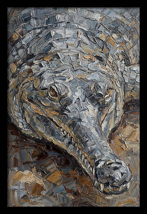 Gharial In Textured Detail