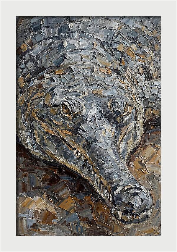 Gharial In Textured Detail