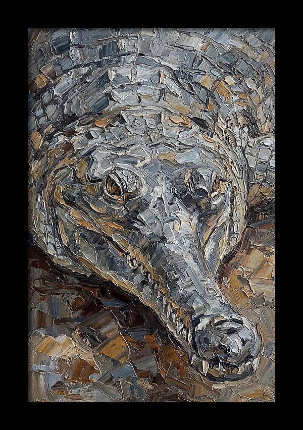 Gharial In Textured Detail