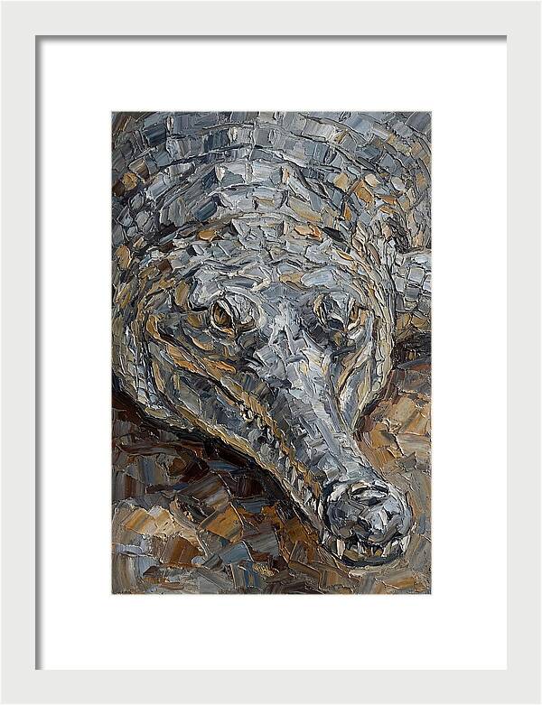 Gharial In Textured Detail