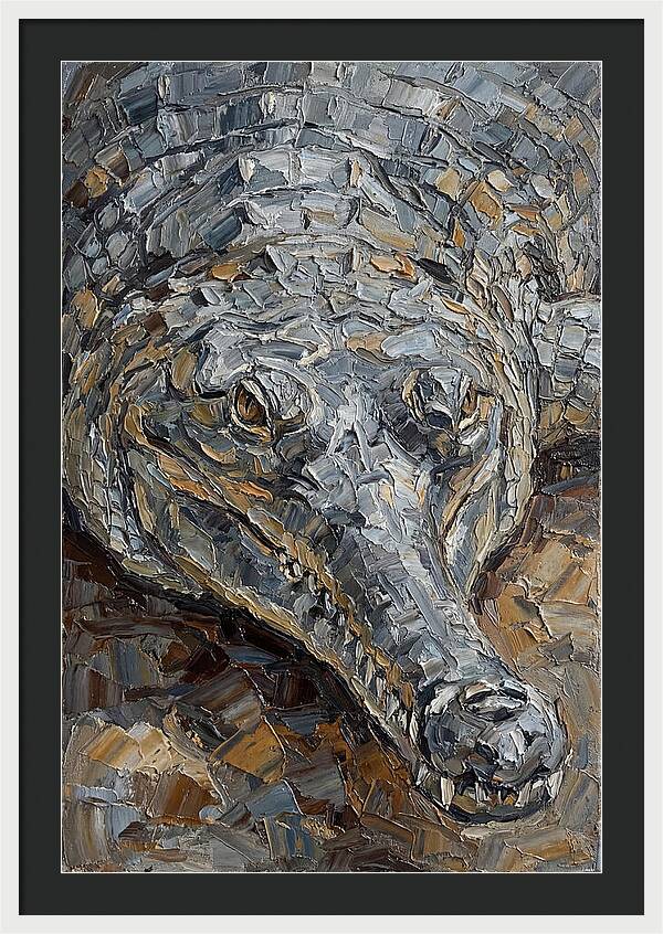 Gharial In Textured Detail