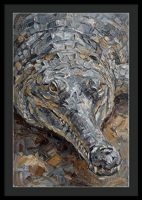 Gharial In Textured Detail
