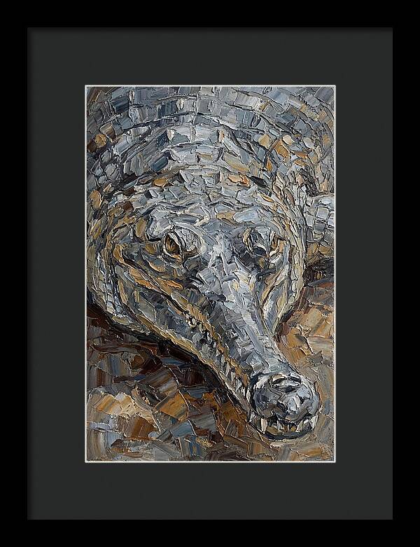 Gharial In Textured Detail