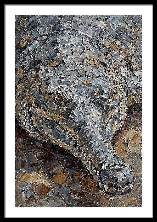 Gharial In Textured Detail