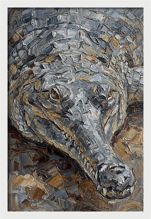 Gharial In Textured Detail