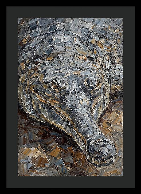 Gharial In Textured Detail
