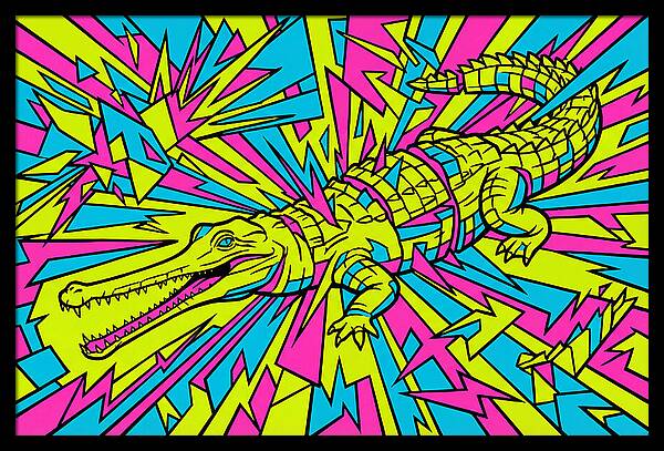 Gharial In Vibrant Colors