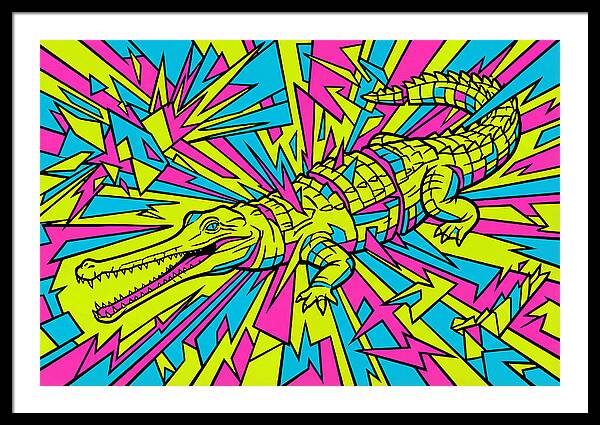 Gharial In Vibrant Colors