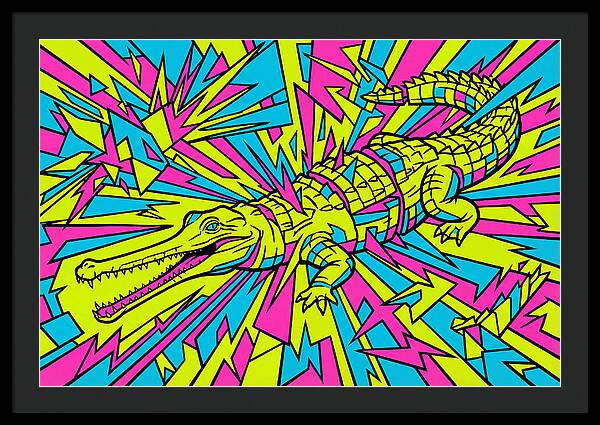 Gharial In Vibrant Colors