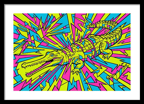 Gharial In Vibrant Colors