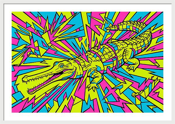 Gharial In Vibrant Colors