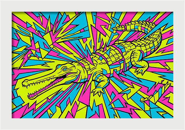 Gharial In Vibrant Colors