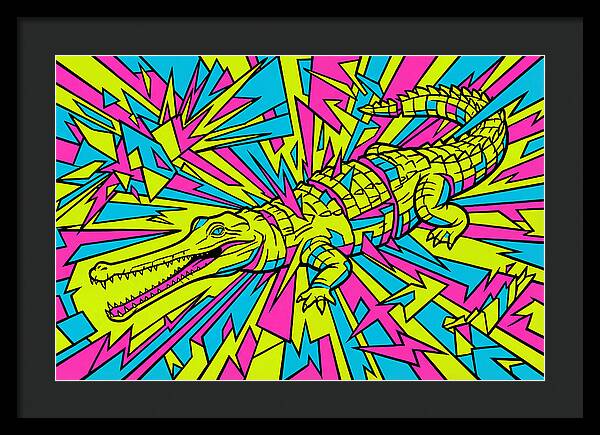 Gharial In Vibrant Colors