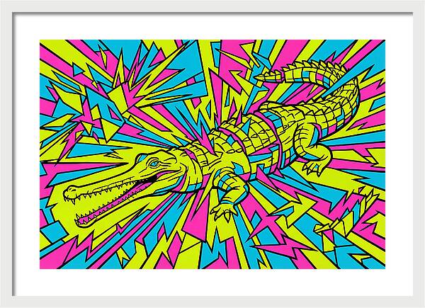 Gharial In Vibrant Colors