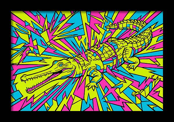 Gharial In Vibrant Colors