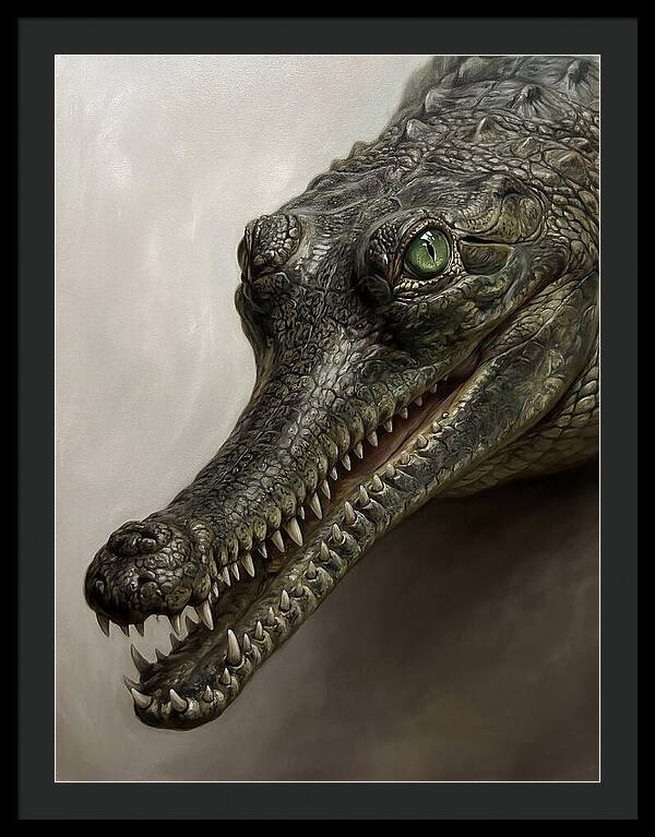 Gharial Portrait In Realism